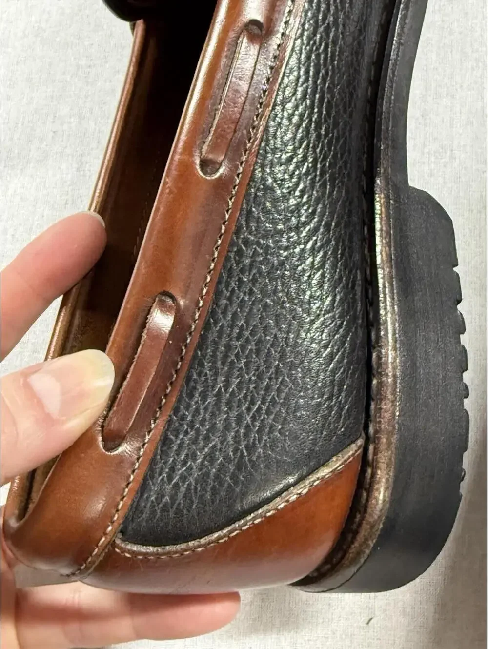 Allen Edmonds Nashua‎ Shoes Men’s 11 B Brown/Black Tassel Loafer Casual Leather